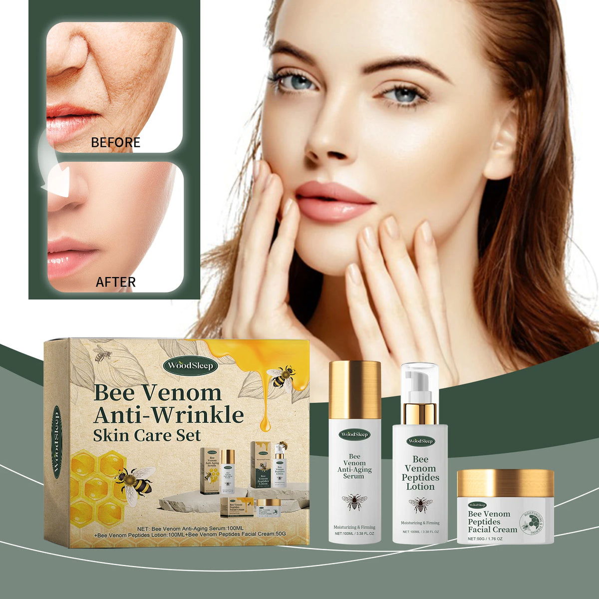 Bee Venom Anti-Wrinkle Skin Care Set