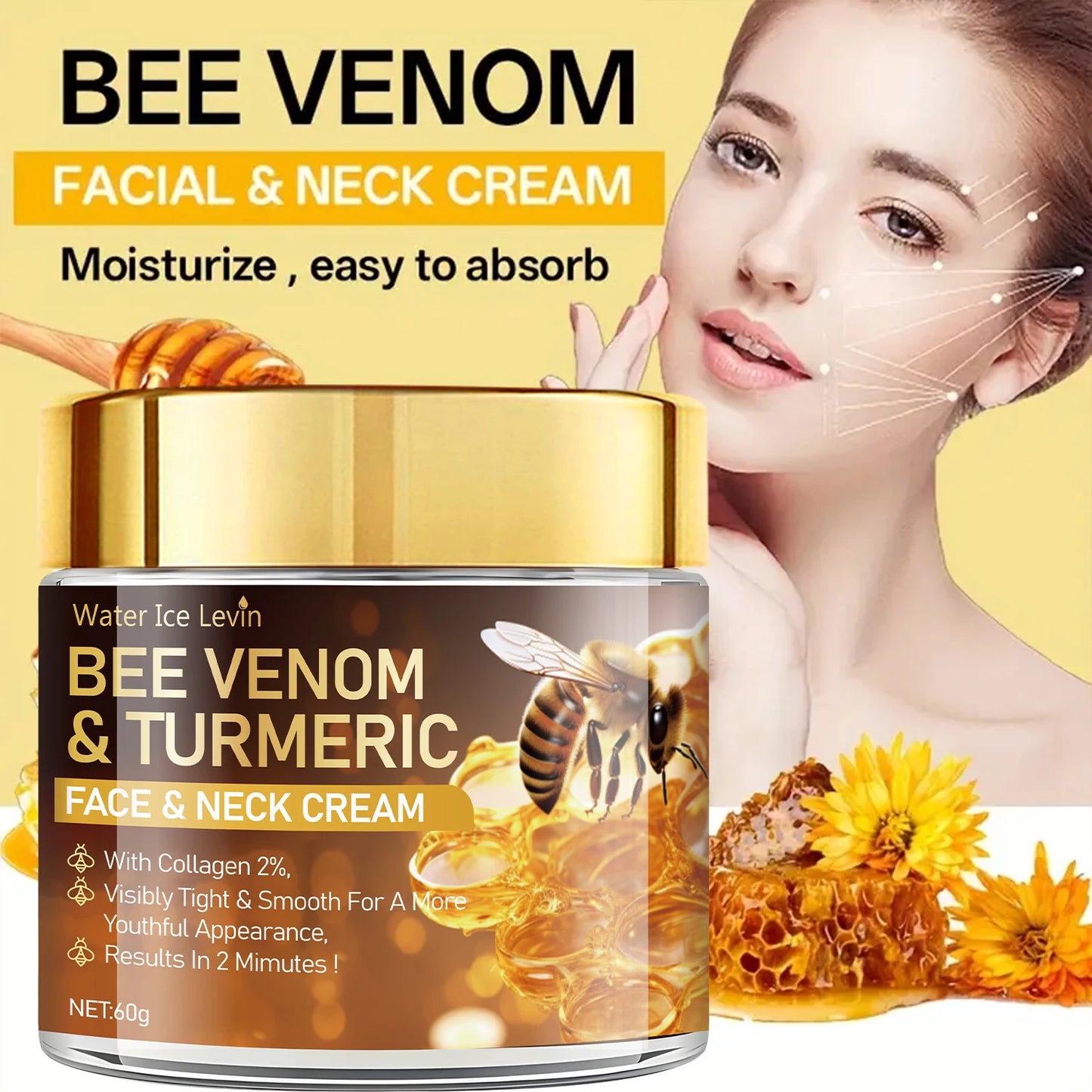 Bee Venom & Tumeric Collagen Renewal Cream