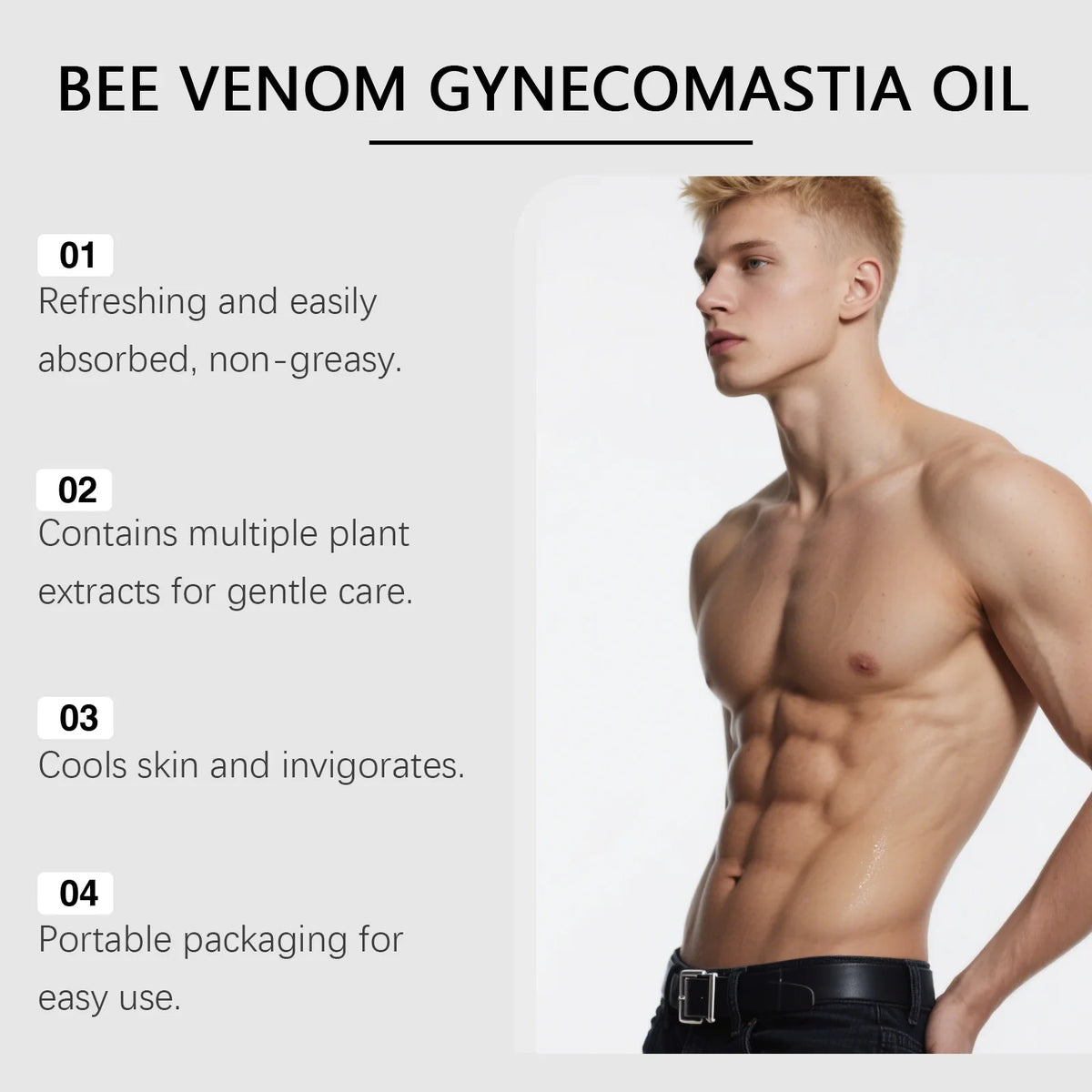 Men’s Bee Venom Gynecomastia Oil