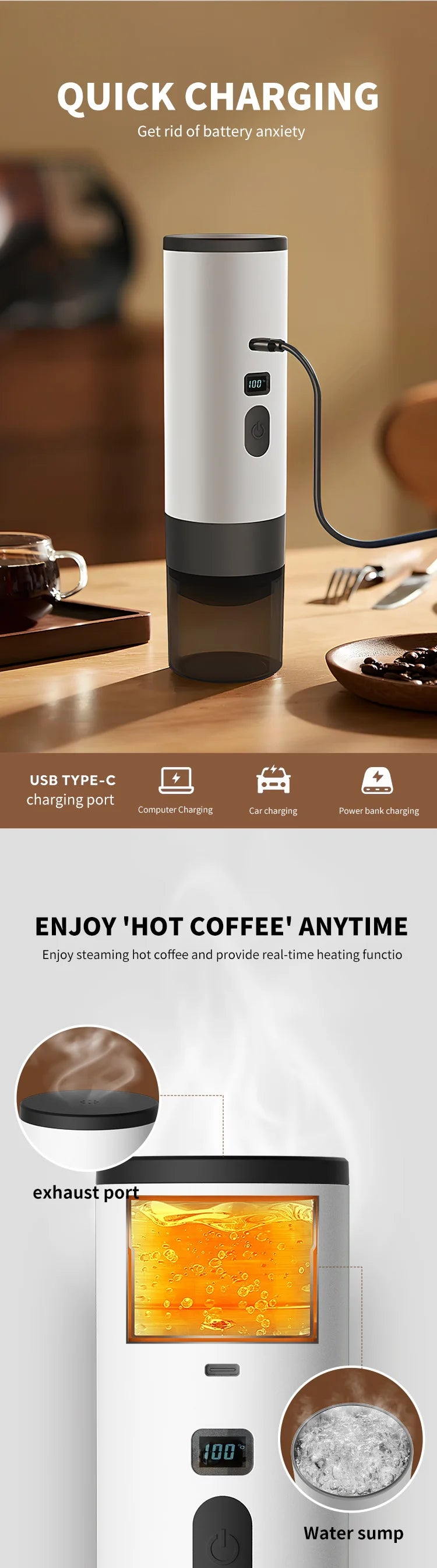 BrewFlow Portable Coffee maker