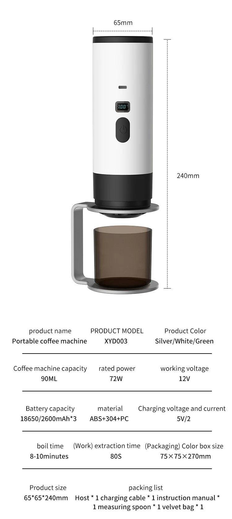 BrewFlow Portable Coffee maker